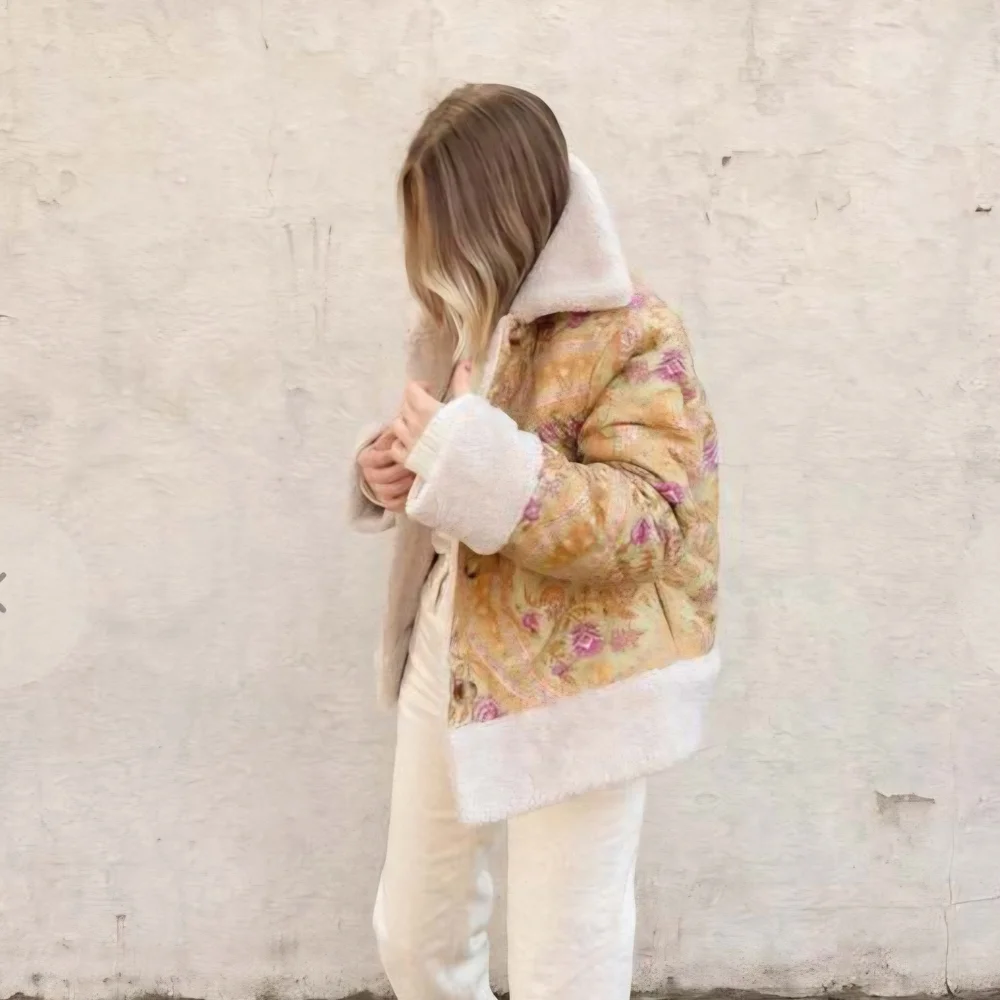 NWT Spell & the Gypsy x Free People Belladonna Reversable Sherpa Jacket Size XL - Picture 7 of 8